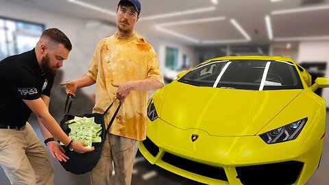 Homeless man buys A Lamborghini