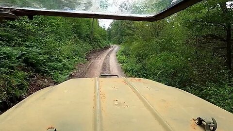 Driving The Army Truck Out Of The Woods