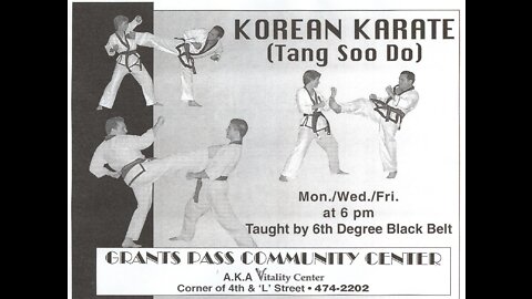 Tang Soo Do 33 Pt. 1 Black Belt Test Grants Pass, Oregon