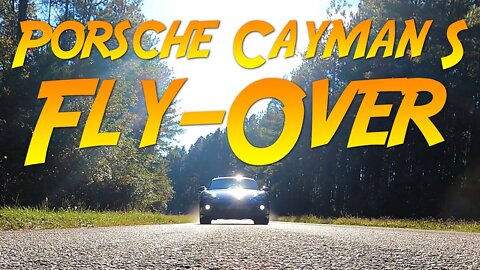 Porsche Cayman S Fly-Over: Only 3/4" clearance over the camera!