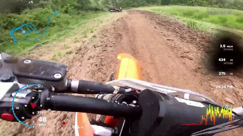 Little bro rips the KTM 450 SXF via GoPro Hero 8 Black w/ METRICS