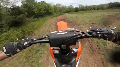 Little bro sizing up the 120 foot natty table on the KTM 450 SXF! (WATCH UNTIL THE END)