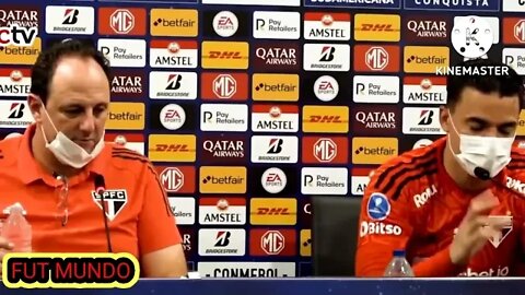 EM COLETIVA ROGÉRIO CENI FALA SOBRE CLASSIFICAÇÃO DO SÃO PAULINO PARA A SEMI FINAL DA SUL-AMERICANA