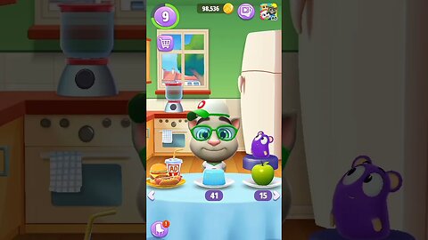 talking tom🐱🐱funny #eatingfood🥝🍇🍓🍌🥧 #trendingshorts