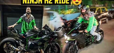 Apni New Superbike Kawasaki Ninja H2 Ke Sathi Ride Kar He Li 😻Delivery.