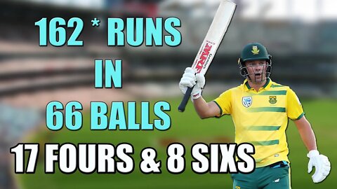 AB de villiers 162 runs off 66 balls , AB de Villiers breaks record for fastest ever 150