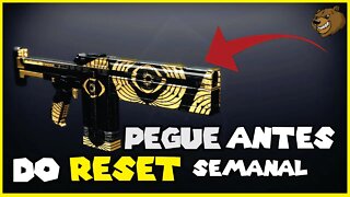 DESTINY 2 │ PEGUE ISSO ANTES DO RESET