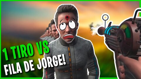 1 tiro vs fila de Jorges Boneworks VR Mods Gameplay