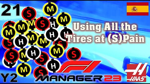 Using All the Tires at (S)-Pain l F1 Manager 2023 Haas Career Mode l Episode 21