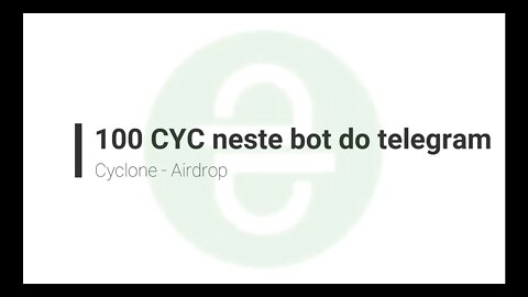 Airdrop - Cyclone - 100 CYC