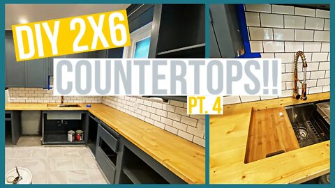 DIY 2X6 BUTCHERBLOCK COUNTERTOP | PT 4 CLEAR COAT