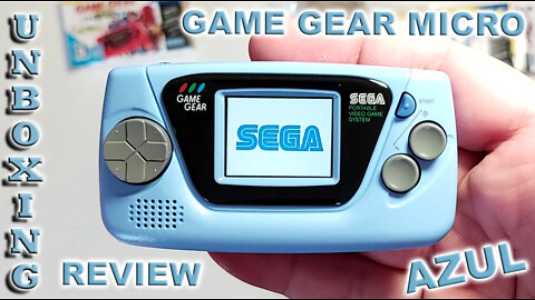 Sega Game Gear Micro Blue - Unboxing e Review