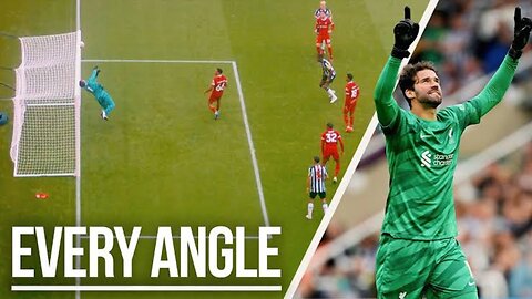 WHAT A SAVE! | Every angle of Alisson's stop for Liverpool vs Newcastle