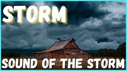 Sound of rain! Storm! Sound of rain on the roof. Sleep, relax, rest, pray, meditate, and study!