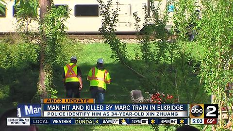 Man hit, killed by MARC train in Elkridge identified