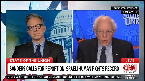 Bernie Sanders: Israel Has A Right To Respond BUT...