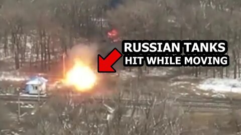 🔴 Ukraine War - Ukrainain Forces Destroy Russian Tanks With Direct Accurate 120 MM Mortar Strikes