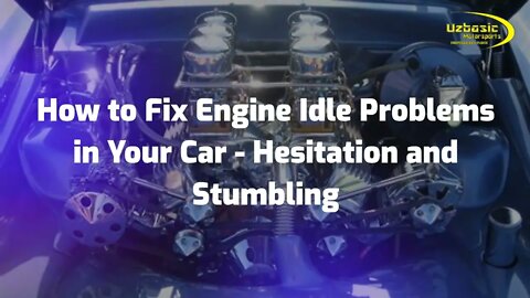 How to Fix Idling Hesitation and Stumbling - Normally Aspirated Carburetor