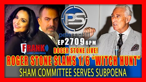 EP 2709-6PM ROGER STONE LIVE TO SLAM 1/6 COMMITTEE "WITCH HUNT"