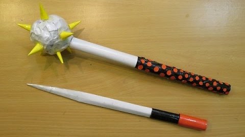 How to Make a Paper Mace with hidden blade - morgrnstern