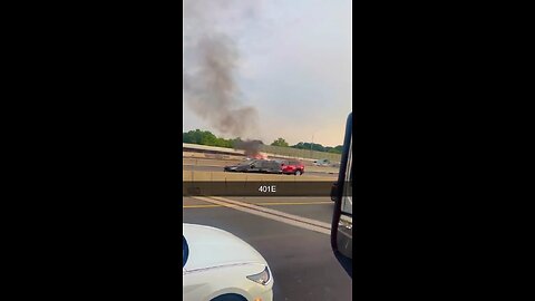 Car Fire In Toronto