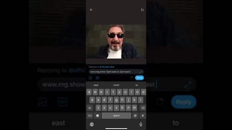 John McAfee, Social media, after the news broke, before the encrypted “Q picture” was posted.