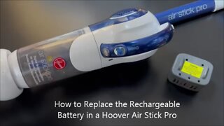 How to Replace the Rechargeable Battery in a Hoover Air Stick Pro