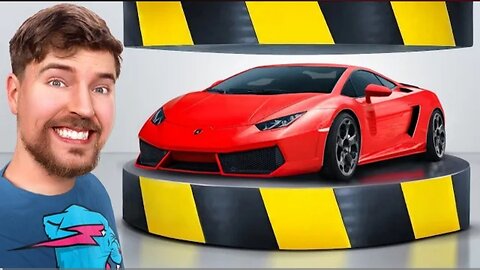 Mr Beast | Hydraulic Press Vs Lamborghini