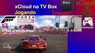 xCloud na TV Box, jogando Forza Horizon 5 na Mi Box