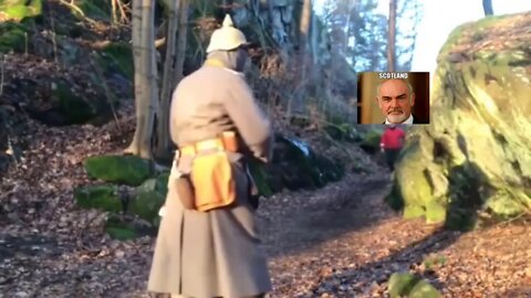 German Soldier encounters an angry scotsman in the woods