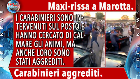 Maxi-rissa e coltellate a Marotta: carabinieri aggrediti dalle bande e usati come scudo.