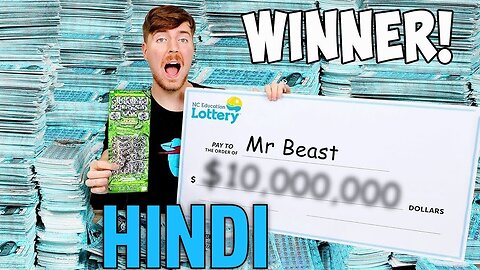 I Spent ₹8,00,00,000 On Lottery Tickets and WON! mrbeast hindi