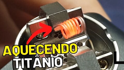 O que acontece se usar coil de titânio em modo power?