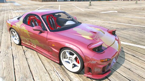 Mazda RX 7 GTA 5 Photorealistic Graphics Mod RTX 3080⁴ᴷ