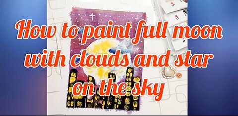 How to paint beautiful night scene of city