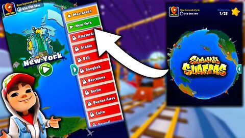 Mapa 3D com Todas Atualizações do Subway Surfers pra jogar