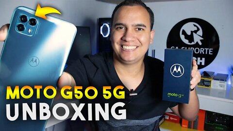 Moto G50 5G - O MAIS BARATO COM 5G no BRASIL? Unboxing e Impressões