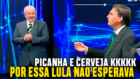 Bolsonaro ironiza sobre a "Picanha" e lula fica de cara no chão, ao vivo