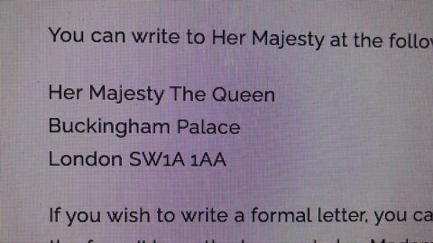 Write to the queen