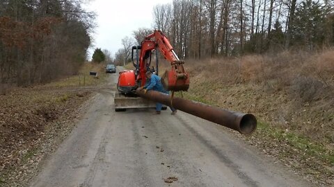 MIXED BAG on a crummy Winter's Day. Tractors, New Home, Ponds, Excavator & More!