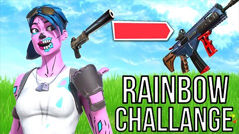 Rainbow Challenge In Fortnite Battle Royal!