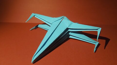 How to make a fighter out of paper. Origami plane. X-Wing