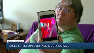 Eagle's Nest Apartments burned & burglarized