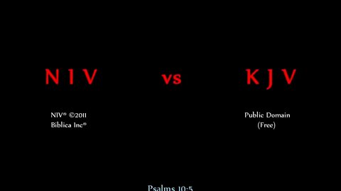 NIV vs KJV -the shocking differences you should know about