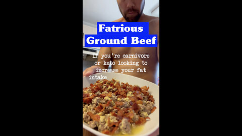 Fatrious Ground Beef Recipe For Carnivore Keto Diet Weight Loss (High Fat Low Carb Recipes