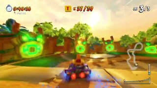 Jungle Boogie Platinum Relic Race Gameplay - Crash Team Racing Nitro-Fueled (Nintendo Switch)