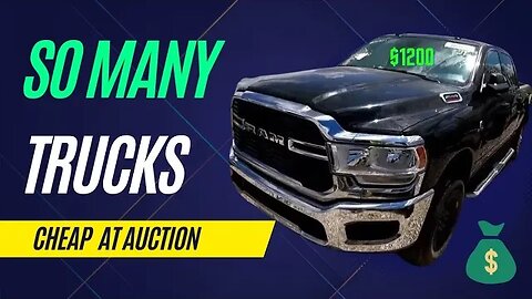 So Many Trucks, Diesel, Duramax, Ford Ram at Auction Cheap, Copart Walk Around