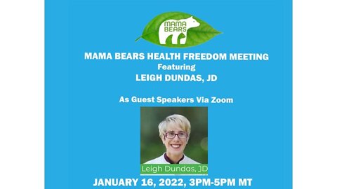 Leigh Dundas, "Protecting Your Rights and How to Fight to Win!" 1/17/22