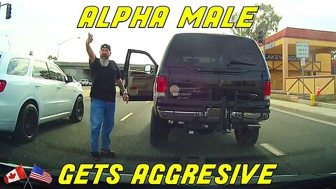 MAN MAKES HIMSELF LOOK LIKE A FOOL AFTER CUTTING DRIVER OFF | Road Rage USA & Canada