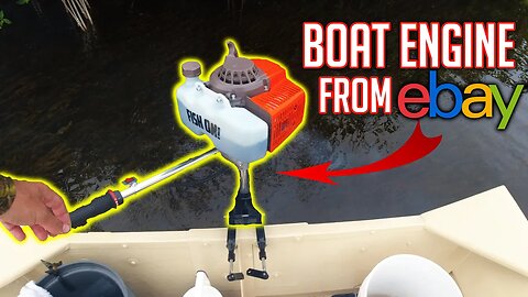 $200 eBay outboard motor | Unboxing, Assembly & Taking it Fishing!